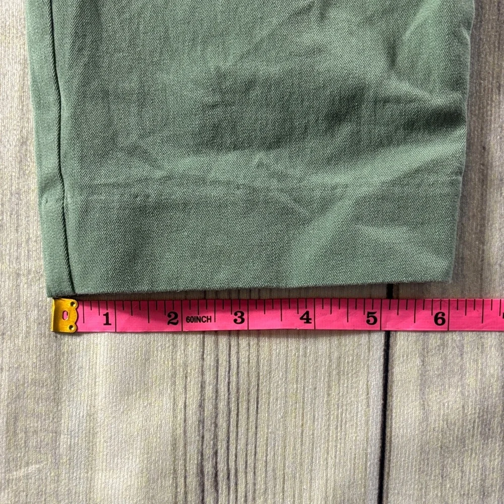a new day Sage Green Side Zip Chinos Pants Spring Size 10 - Picture 9 of 11